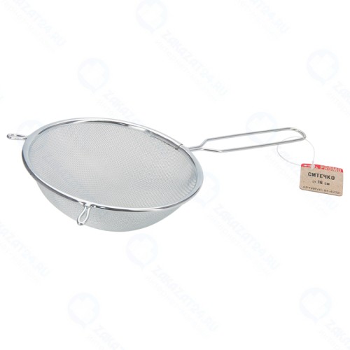Ситечко Regent inox Linea PROMO, ручка прутковая, 16 см