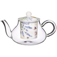 Чайник стеклянный с ситом Lefard "прованс лимоны" 500 мл