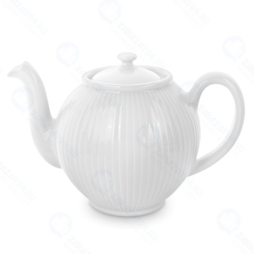 Чайник заварочный PILLIVUYT Plisse фарфор, белый 1,5 л