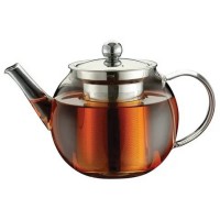 Чайник заварочный стеклянный с ситечком Regent inox Linea Franco, 0,6 л