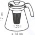Чайник стеклянный Tescoma TEO, с ситечками для заваривания 1,25 л