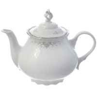 Чайник заварочный Thun "Серый орнамент, отводка платина" 1200 мл