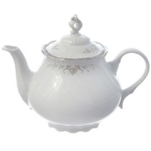 Чайник заварочный Thun "Серый орнамент, отводка платина" 1200 мл