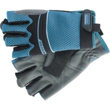 Перчатки рабочие GROSS 90316, комбинированные облегченные, открытые пальцы AKTIV, L