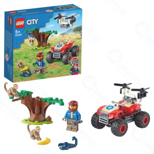 Конструктор LEGO® City Stuntz 60300 Спасательный вездеход для зверей