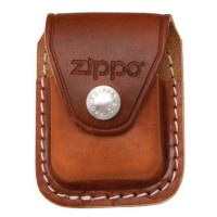 Чехол Чехол Zippo для зажигалки, кожа, с металлическим фиксатором на ремень, коричневый