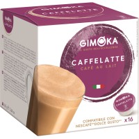 Кофе в капсулах GIMOKA Caffelatte для кофемашин Dolce Gusto, 16шт.