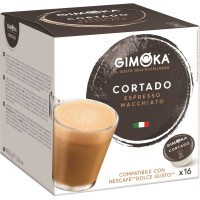 Кофе в капсулах GIMOKA Cortado для кофемашин Dolce Gusto , 16шт.