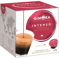 Кофе в капсулах GIMOKA Intenso для кофемашин Dolce Gusto Espresso, 16шт.