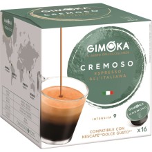 Кофе в капсулах GIMOKA Сremoso для кофемашин Dolce Gusto Espresso, 16шт.