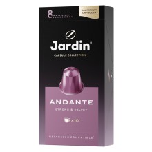 Кофе в капсулах JARDIN Andante, для кофемашин Nespesso, 10 капсул