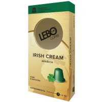 Кофе в капсулах LEBO Арабика IRISH CREAM" 10шт, стандарт NESPRESSO