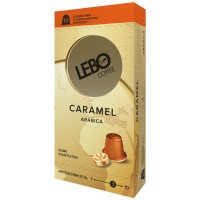 Кофе в капсулах LEBO Арабика с ароматом карамели "CARAMEL" 10шт, стандарт NESPRESSO