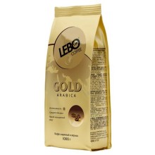 Кофе в зернах LEBO Арабика среднеобжаренный "LEBO GOLD", 1000 г.