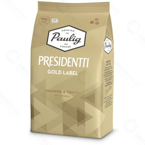 Кофе в зернах Paulig Presidentti Gold Label, 1 кг.
