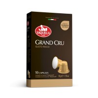 Кофе в капсулах SAQUELLA BAR ITALIA 100% Arabica Gran Cru Nespresso, 10шт