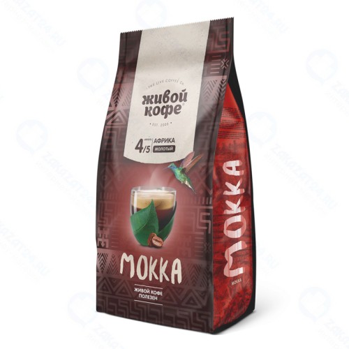 Кофе молотый Живой Кофе Мокка 200 г.