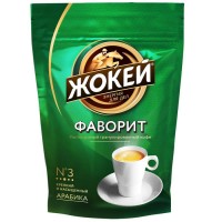 Кофе растворимый ЖОКЕЙ Фаворит, сублимированный, 150г, м/у