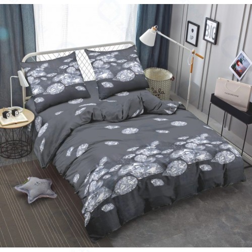 Евро комплект постельного белья Amore Mio Black (21971)