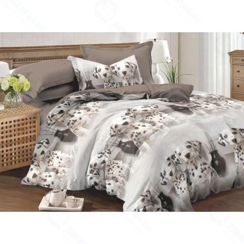 Евро комплект постельного белья Amore Mio Woof (12058)