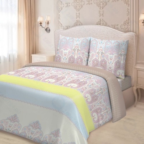 Евро комплект постельного белья Для SNOFF Самира с наволочками 70x70 см, 94211