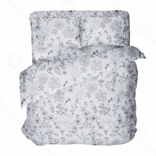 Евро комплект постельного белья Самойловский Текстиль Утро наволочки 50х70см 1715044