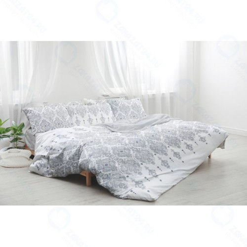 Двуспальный комплект постельного белья Шуйские ситцы СОН-АТЕЛЬЕ Сатин с наволочками 50*70 и 70*70, с2042шв/200711