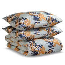 Полутораспальный комплект постельного белья Tkano Leaves из сатина двухсторонний (TK20-DC0006)