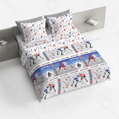 Семейный комплект постельного белья ТМ BRAVO BRAVO Хоккей с наволочками 70x70 см, 114003