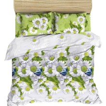 Двуспальный комплект постельного белья Василиса Летний день из поплина, наволочки 70х70 Двуспальный комплект постельного белья Василиса Летний день из поплина, наволочки 70х70