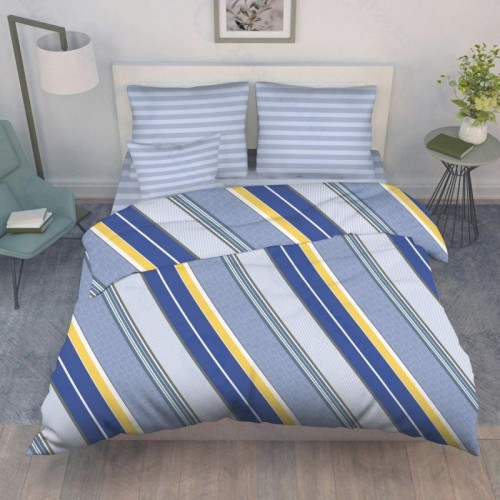 Евро комплект постельного белья Василиса Триумф из бязи, наволочки 70х70 (9296/1-евро)