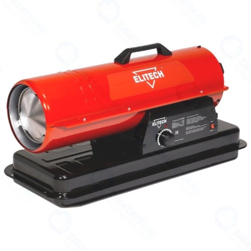 Пушка тепловая дизельная ELITECH ТП 17Д 17кВт,обогрев-95м2,расход-1.7л\ч,бак-19л,12.2кг,цифр.управление,прям.нагрев