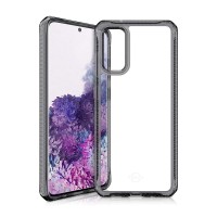 Антибактериальный чехол-накладка ITSKINS HYBRID CLEAR для Samsung Galaxy S20 прозрачный/чёрный (SGES-HBMKC-BKTR)