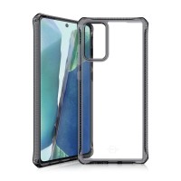 Антибактериальный чехол-накладка ITSKINS HYBRID CLEAR для Samsung Galaxy Note 20 чёрный/прозрачный (SG2N-HBMKC-BKTR)