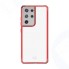 Антибактериальный чехол-накладка ITSKINS HYBRID CLEAR для Samsung Galaxy S21 Ultra, красный/прозрачный (SGU3-HBMKC-RATR)