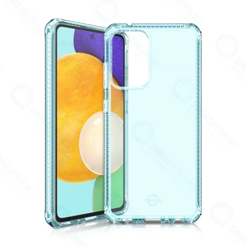 Антибактериальный чехол-накладка ITSKINS SPECTRUM CLEAR для Samsung Galaxy A52, светло-голубой (SG52-SPECM-LBLU)