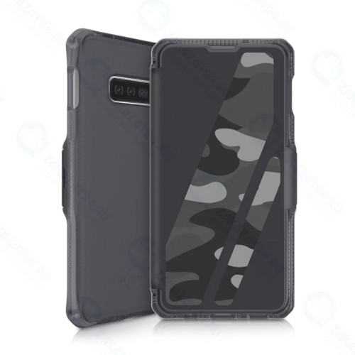 Чехол-книжка ITSKINS SPECTRUM FOLIO для Samsung Galaxy S10e чёрный/камуфляж (SGSL-SPCFL-CAMB)