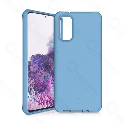 Чехол-накладка ITSKINS FERONIA BIO TERRA для Samsung Galaxy S20, синий (SGES-SPBIO-BLUE)