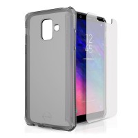 Чехол-накладка противоударный ITSKINS SPECTRUM 360 для Samsung Galaxy A6+ (2018) чёрн (+защитное стекло)