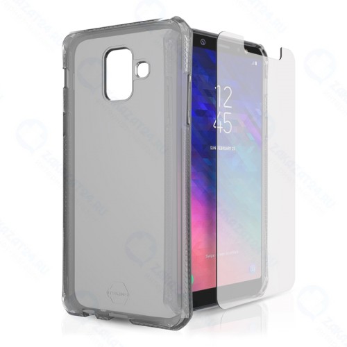 Чехол-накладка противоударный ITSKINS SPECTRUM 360 для Samsung Galaxy A6 (2018) чёрн (+защитное стекло)