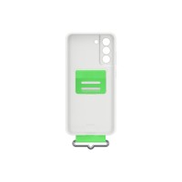 Чехол-накладка Samsung EF-GG990TWEGRU Silicon w/Strap Cover для Galaxy S21 FE, белый, с ремешком