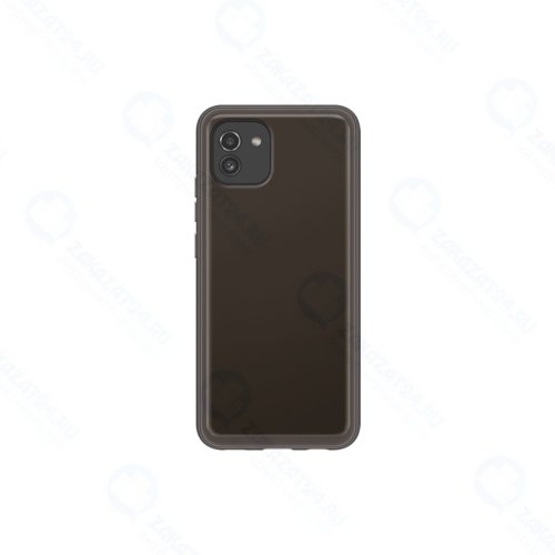 Чехол-накладка Samsung EF-QA035TBEGRU Soft Clear Cover для Samsung Galaxy A03, черный