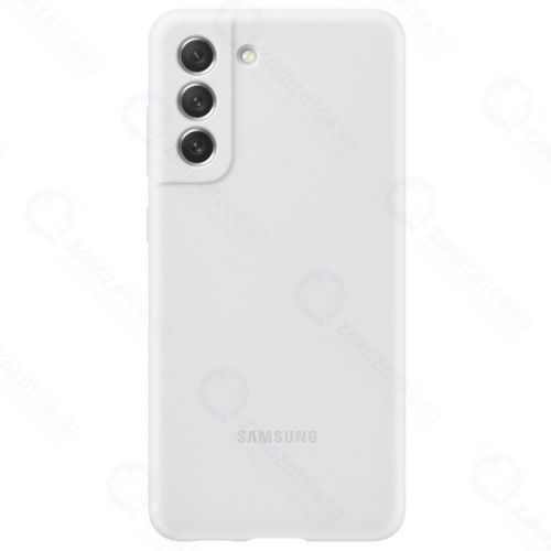 Чехол-накладка Samsung EF-PG990TWEGRU Silicone Cover для Galaxy S21 FE, белый