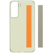 Чехол-накладка Samsung EF-XG990CMEGRU Slim Strap Cover для Galaxy S21 FE, оливковый оттенок