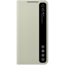 Чехол-книжка Samsung EF-ZG990CMEGRU Smart Clear View Cover для Galaxy S21 FE, оливковый