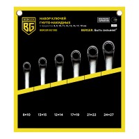 Набор ключей гнуто-накидных BERGER BG1083, 6 предметов