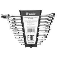 Набор комбинированных гаечных ключей DEKO DKHT12, 12 предметов