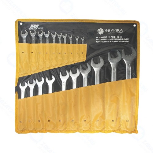 Набор ключей ЭВРИКА PRO ER-50200 комбинированных, 6-32мм, 20 предметов