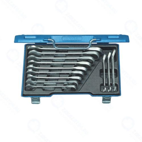 Набор ключей гаечных Gedore 2297418, 8-19 мм, 12 шт., с трещоткой, в пластиковом чемодане 320х210х55 мм