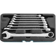 Набор ключей гаечных комбинированных Jonnesway W84108S с профилем SUPER TECH, 8-19мм, 8 предметов